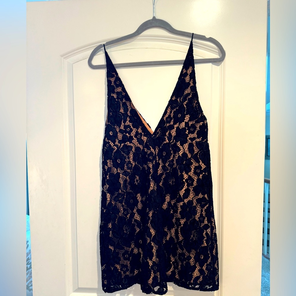 Black Lace Mini Dress